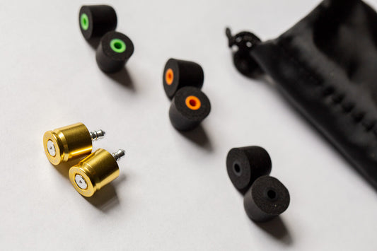 DecEarate™ Decorative Earplugs — Bullet (Metal)